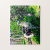 ラマ・パック・アイダホ。クリスマスの挨拶 ジグソーパズル (縦)