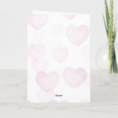 ラマ&ピンクハート誕生日 カード (裏面)