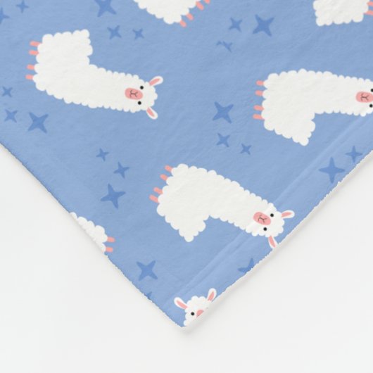 ラマ フリースブランケット (角)