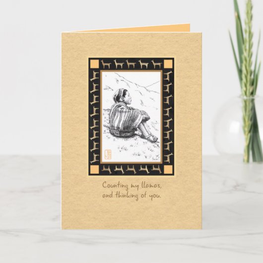 ラマ・ヘルダーオンタンI恋しく思お前カード カード (正面)