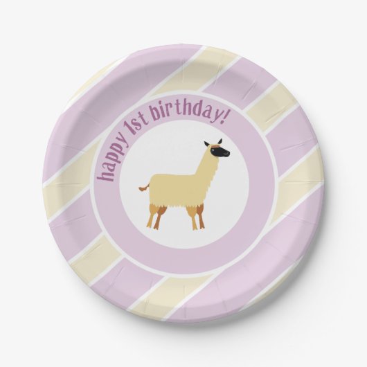 ラマ ペーパープレート (正面)