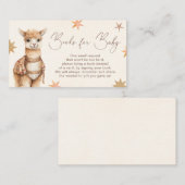 ラマ・ボホ赤ちゃんシャワーベビー エンクロージャーカード (正面/裏面)