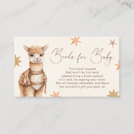 ラマ・ボホ赤ちゃんシャワーベビー エンクロージャーカード