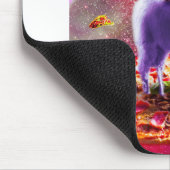 ラマ・ユニコーンに乗るレーザーアイズ宇宙猫 マウスパッド (コーナー)