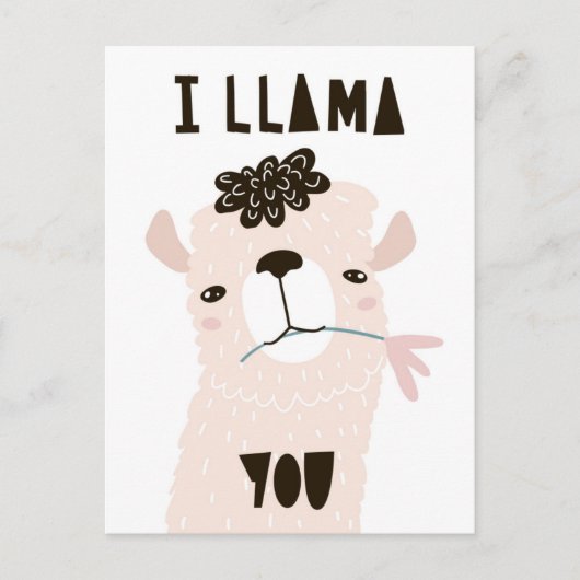 ラマ・ユー ポストカード (正面)