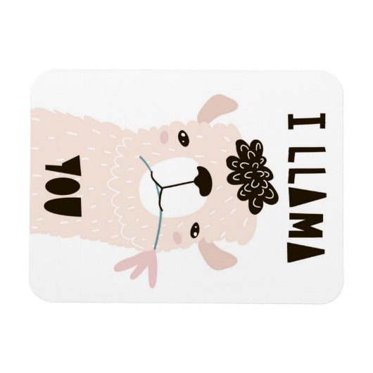 ラマ・ユー マグネット (横)