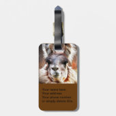 ラマ ラゲッジタグ (裏面縦)