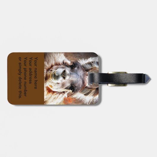 ラマ ラゲッジタグ (裏面横)