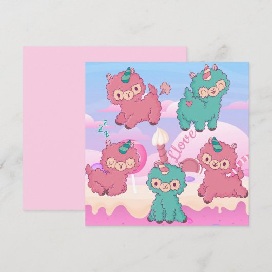 ラマ・ラブ シーズンカード (正面/裏面)