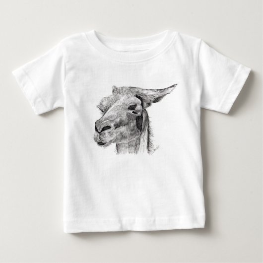 ラマ・ラブ ベビーTシャツ (正面)