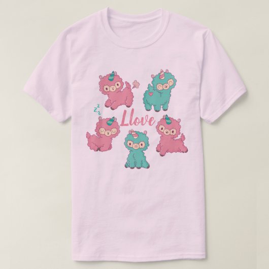 ラマ・ラブ Tシャツ (デザイン正面)