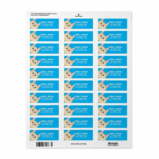 ラマ ラベル (フルシート)