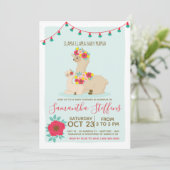 ラマ ラマ ベイビー ラマ ベイビー シャワー 招待状 (スタンド正面)