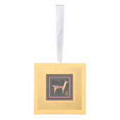 ラマ・ラマ・ラマ・ラマ！お洒落 キューブオーナメント (右)