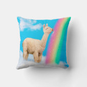 ラマ·リッキング·レインボー クッション (裏面)