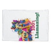 ラマ 枕カバー (裏面-左)