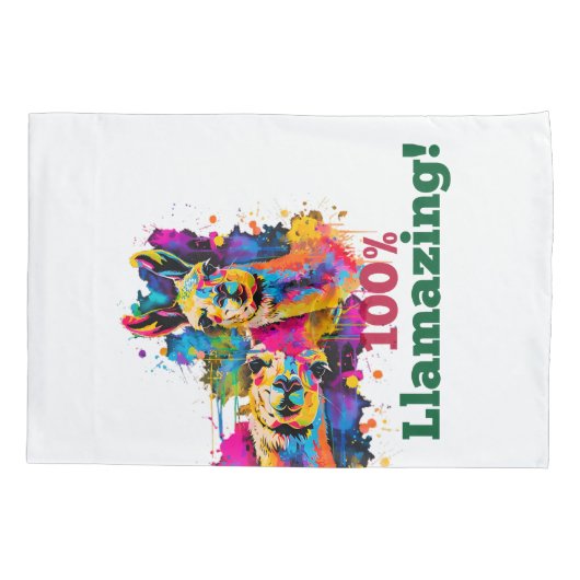 ラマ 枕カバー (裏面-左)