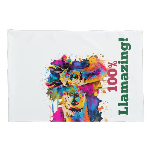 ラマ 枕カバー (裏面-右)