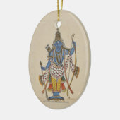 ラマ – 矢を持つ セラミックオーナメント (左)