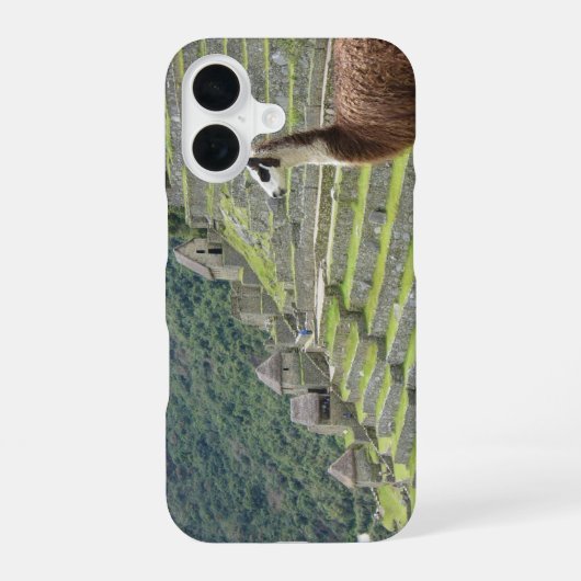 ラマ iPhone 16ケース (裏面)