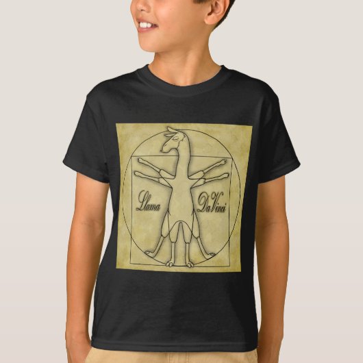 ラマDa Vinci Tシャツ (正面)