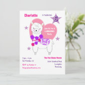 ラマLLAMAZINGガールズカワイバースデーパーティー 招待状 (スタンド正面)