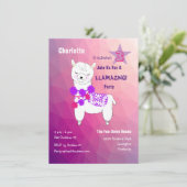 ラマLLAMAZINGガールズカワイバースデーパーティー 招待状 (スタンド正面)