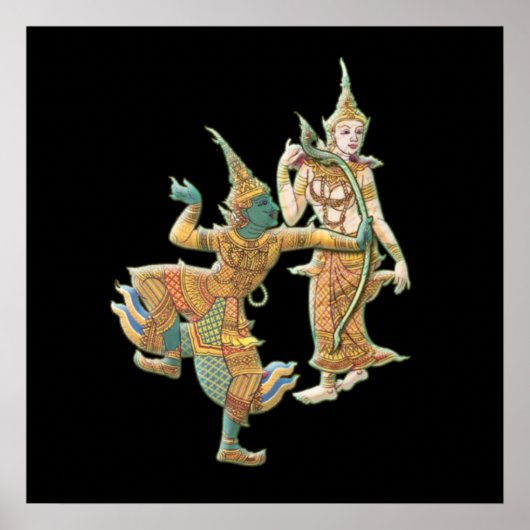 ラマSITA - RAMAYANAヒンズー教の仏教神 ポスター (正面)