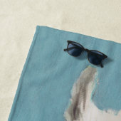 ラマSpecs -正方形 ビーチタオル (インサイチュ)