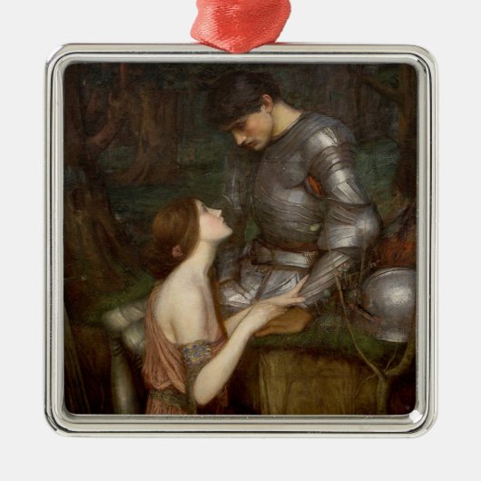 ラミアと兵士ジョン・ウィリアム・ウォーターハウス メタルオーナメント (正面)