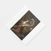 ラミアと兵士（ジョン・ウィリアム・ウォーターハウス） スタンダードランチョンナプキン (角)