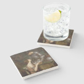 ラミアと兵士（ジョン・ウィリアム・ウォーターハウス） ストーンコースター (横)