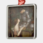 ラミアと兵士(ジョン・ウィリアム・ウォーターハウス) メタルオーナメント (左)