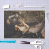 ラミアと兵士by J W Waterhouse 1905 薄葉紙 (クラフト)