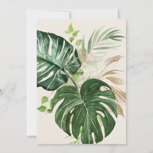 ラミエレガントングルトロピカルバースデーパーティー 招待状 (裏面)