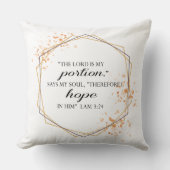 ラミネーション324主は私の聖書の聖句カスタムだ クッション (正面)