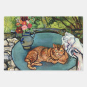 ラミノーとカルネーション投手 ラッピングペーパーシート (正面2)