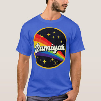 ラミヤレインボーイン宇宙ヴィンテージスタイル Tシャツ