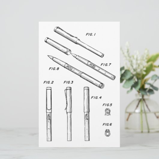 ラミーサファリ万年筆 便箋 (スタンド正面)