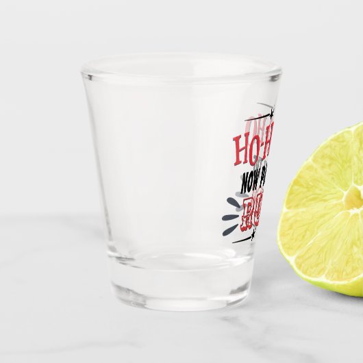 ラムおもしろいを通す方法を飲むクリスマス ショットグラス (左)