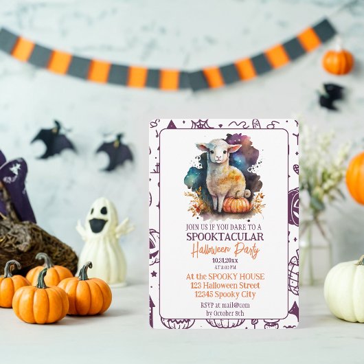 ラムお洒落スプオクタキュラハローウィンパーティ 招待状