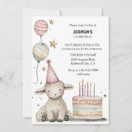 ラムお洒落誕生祝い 招待状