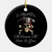 ラムが海賊になった理由スカル セラミックオーナメント (裏面)