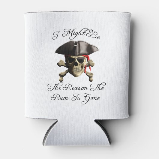 ラムが海賊になった理由スカル 缶クーラー (正面)