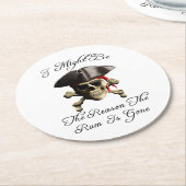 ラムが海賊版になった理由スカル ラウンドペーパーコースター (アングル)