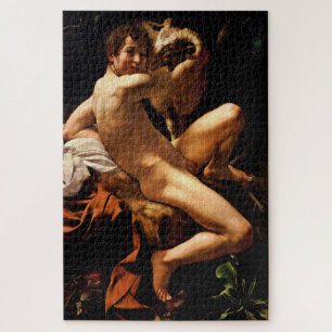 ラムとバプテストのヨハネの若者 – Caravaggio ジグソーパズル