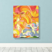 ラムとライオンのキャンバスのプリント。 キャンバスプリント (インサイチュ (ウッドフロア))