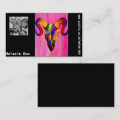 ラムのスカルおよび幽霊はカスタムな名刺を設計します 名刺 (正面/裏面)