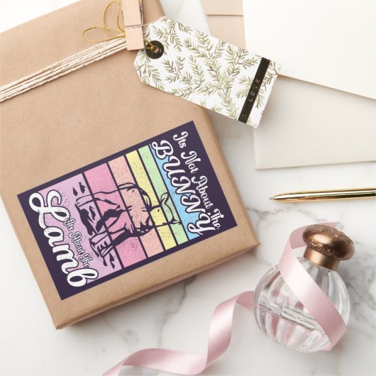 ラムのパステルに関するバニーの話ではない 長方形シール (ギフト)