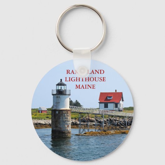 ラムアイランドライトハウスメインキーチェーン キーホルダー (正面)